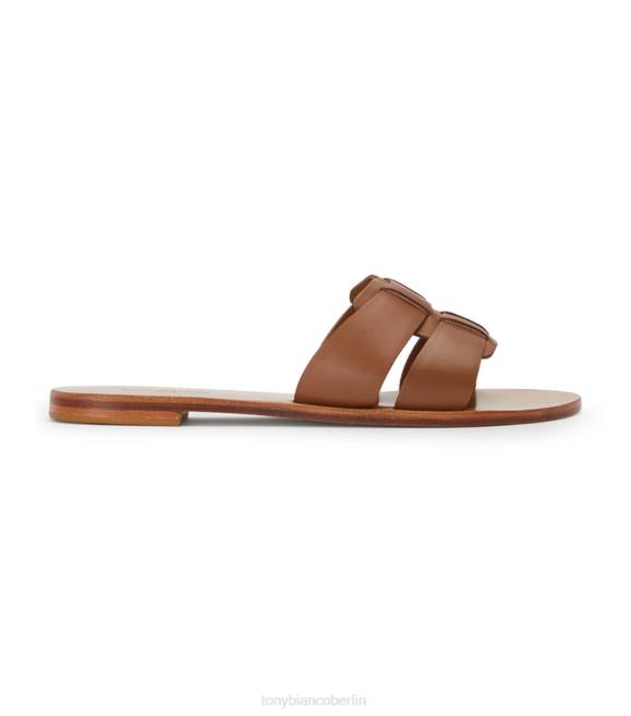 Sandalen| de Tony Bianco Frauen Wohnungen erzwingen bräunen 4624609